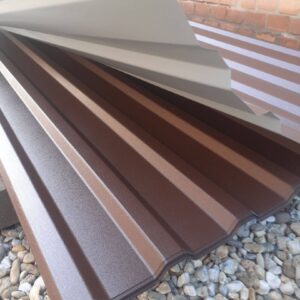 T18 Trapézlemez Matt barna színben