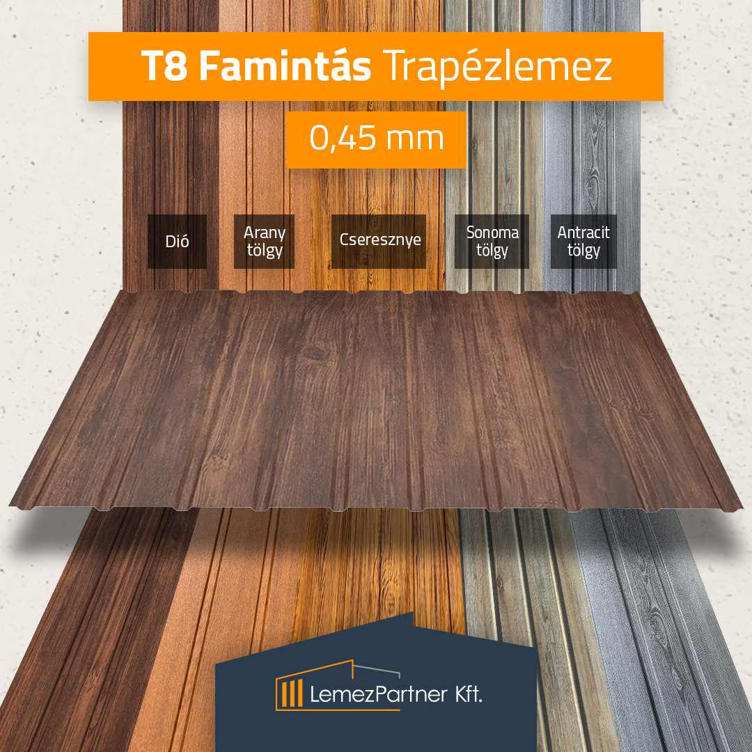 T8 Famintás Trapézlemez